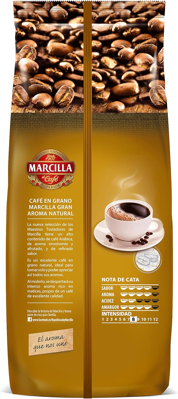 Marcilla Café Natural En Grano 1 kg – Image 2