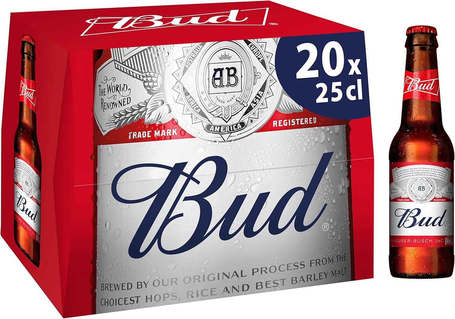 Bud Bière Pack 20 Bouteilles 25cl – Image 4